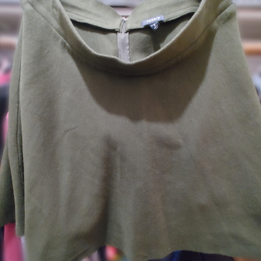 Olive green Torrid skater skirt
